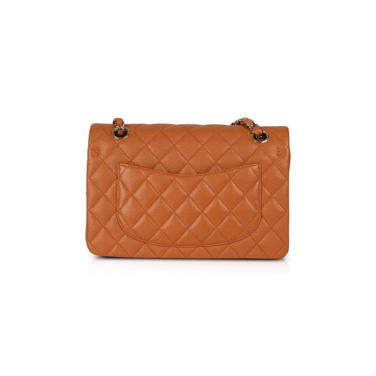 Chanel 2022 Brown Caviar Small Classic Double Flap Bag