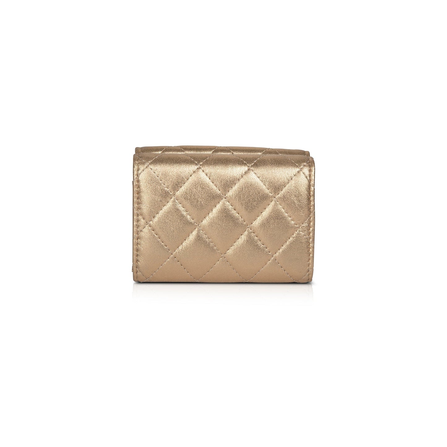 Chanel 2022 Classic CC Logo Compact Wallet