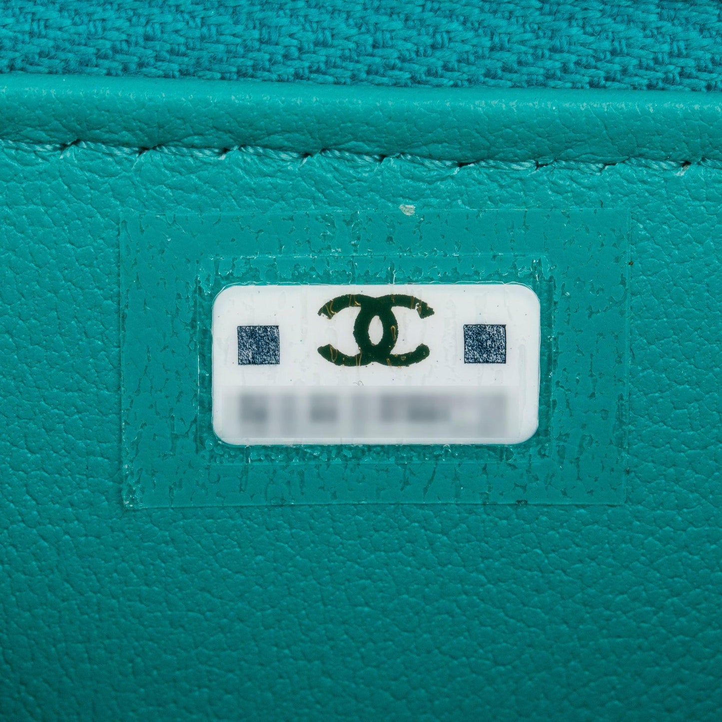 Chanel 2022 Green Caviar Leather Mini Heart Crush Vanity Case