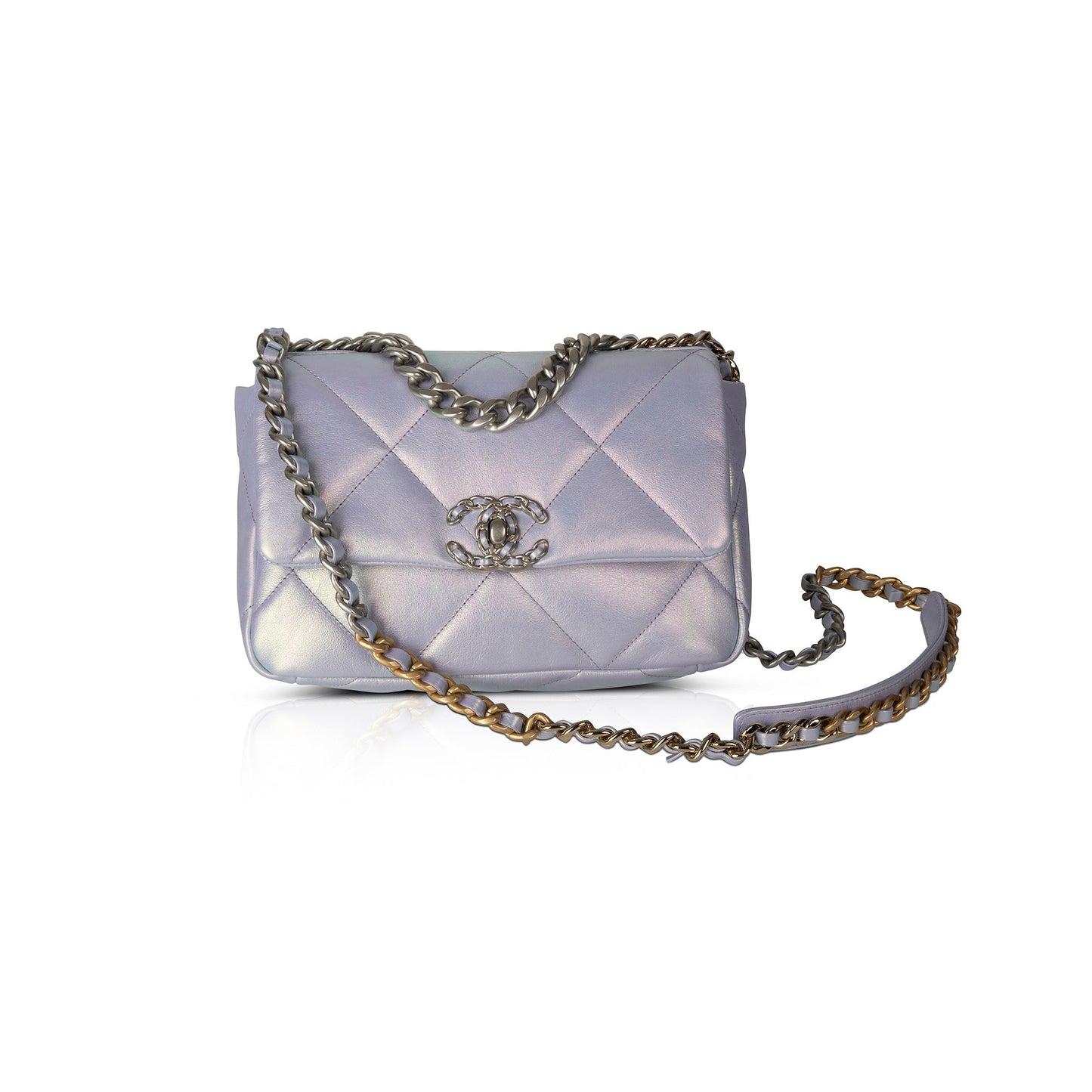 Chanel 2022 Iridescent Medium 19 Flap Bag