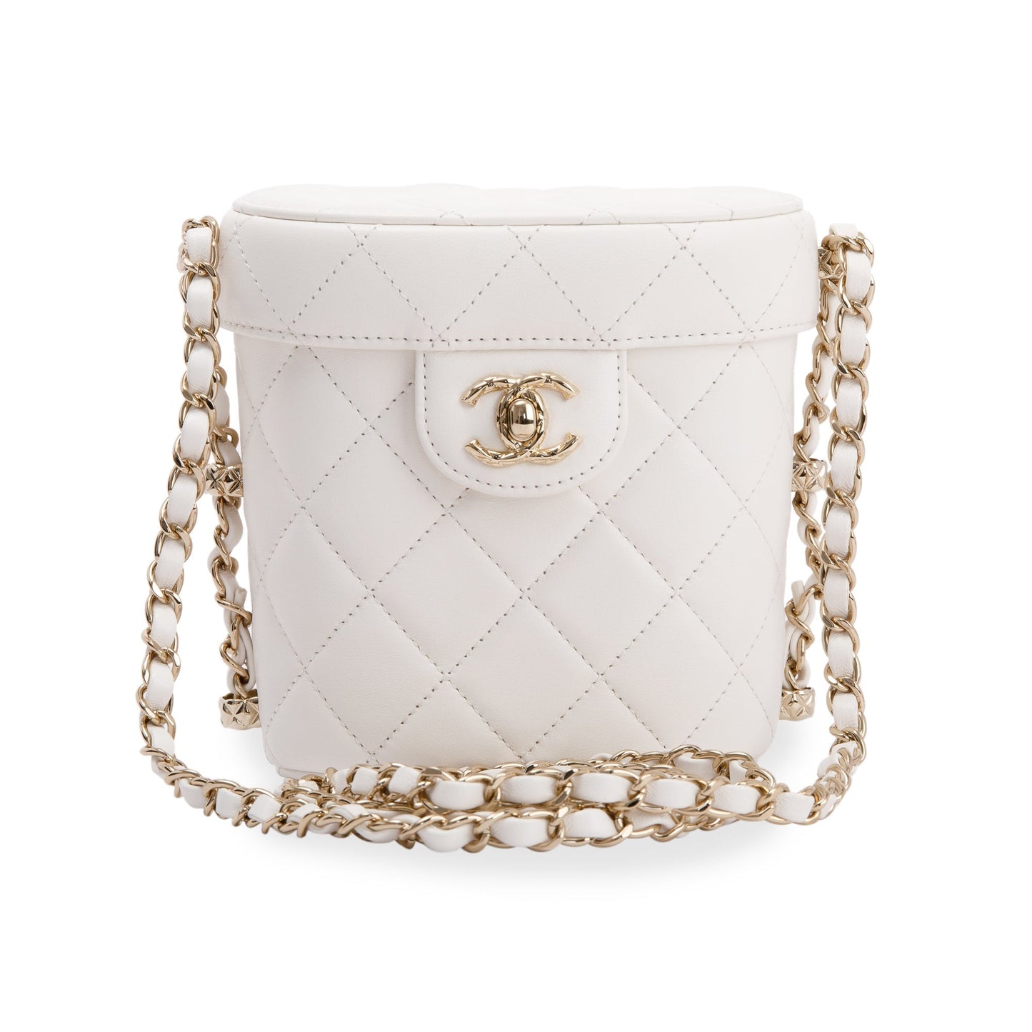 Chanel 2022 Lambskin Leather Small Vanity Case