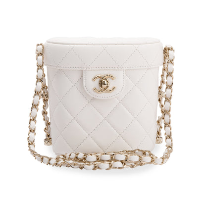 Chanel 2022 Lambskin Leather Small Vanity Case