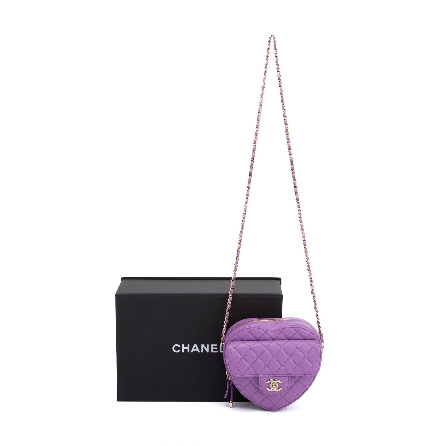 Chanel 2022 Large CC In Love Heart Bag