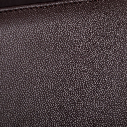 Chanel 2022 Marron Caviar Leather Small Boy Bag