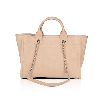 Chanel 2022 Mixed Fibers Small Deauville Tote