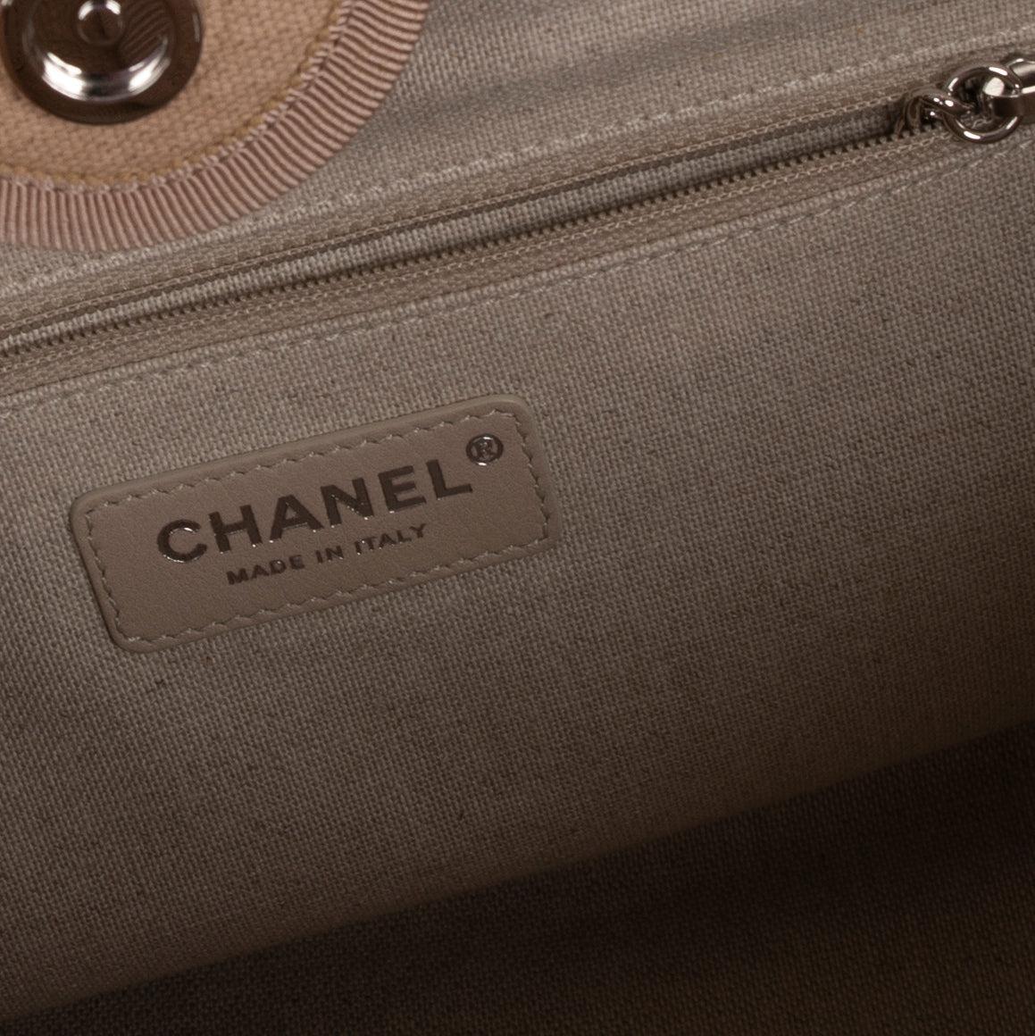 Chanel 2022 Mixed Fibers Small Deauville Tote