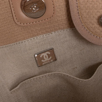 Chanel 2022 Mixed Fibers Small Deauville Tote