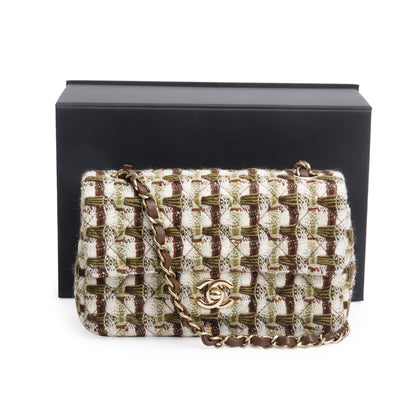 Chanel 2022 Multicolor Tweed Classic Mini Rectangular Flap Bag