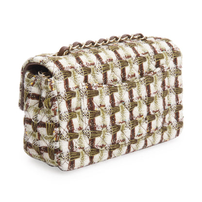 Chanel 2022 Multicolor Tweed Classic Mini Rectangular Flap Bag