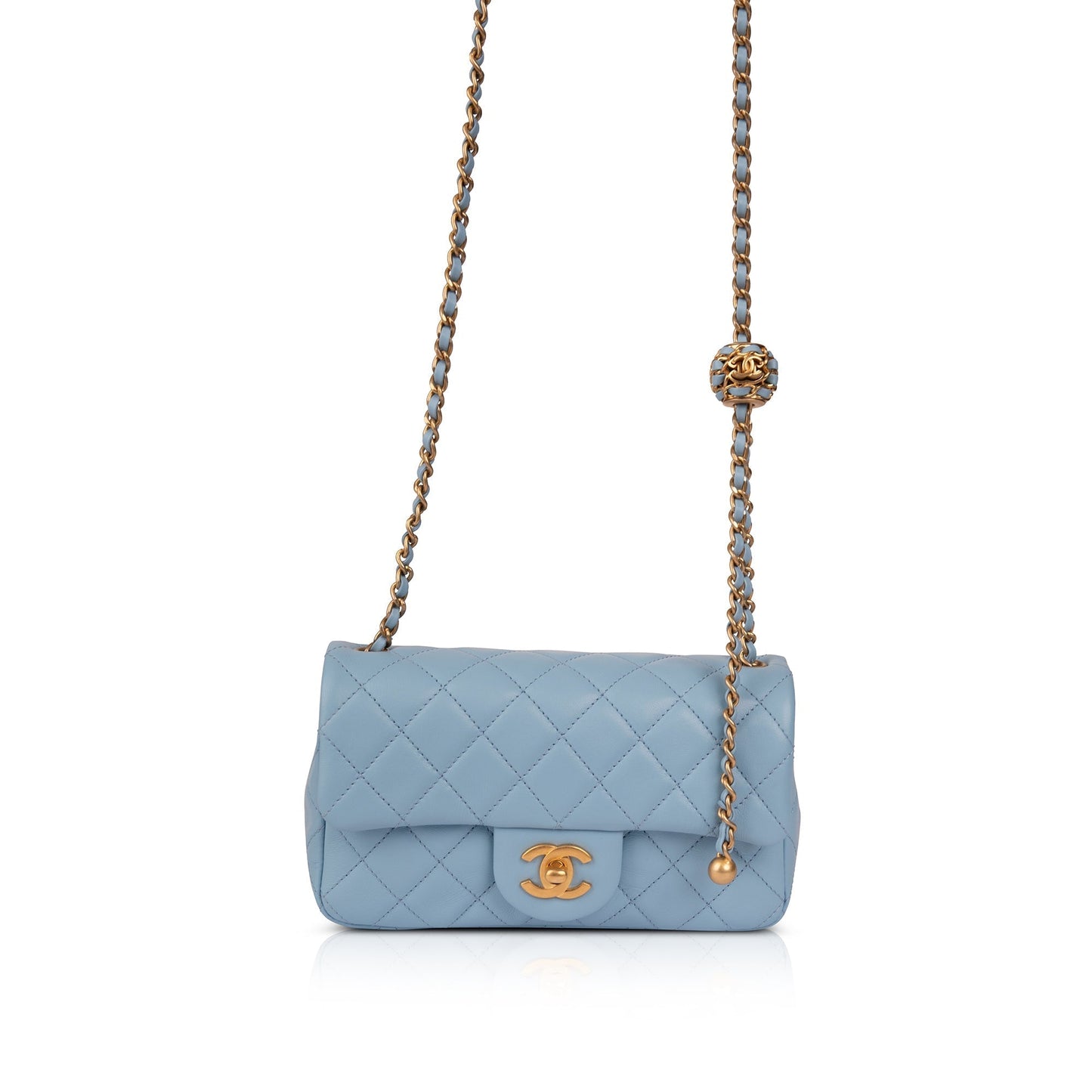 Chanel 2022 Pearl Crush Mini Flap Bag