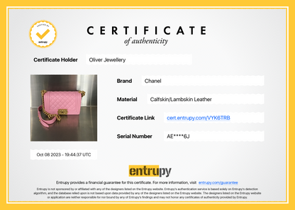 Chanel 2022 Pink Calfskin Leather Small Boy Bag