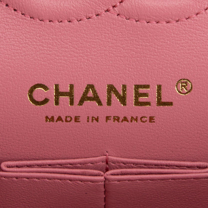 Chanel 2022 Pink Caviar Classic Medium Double Flap Bag