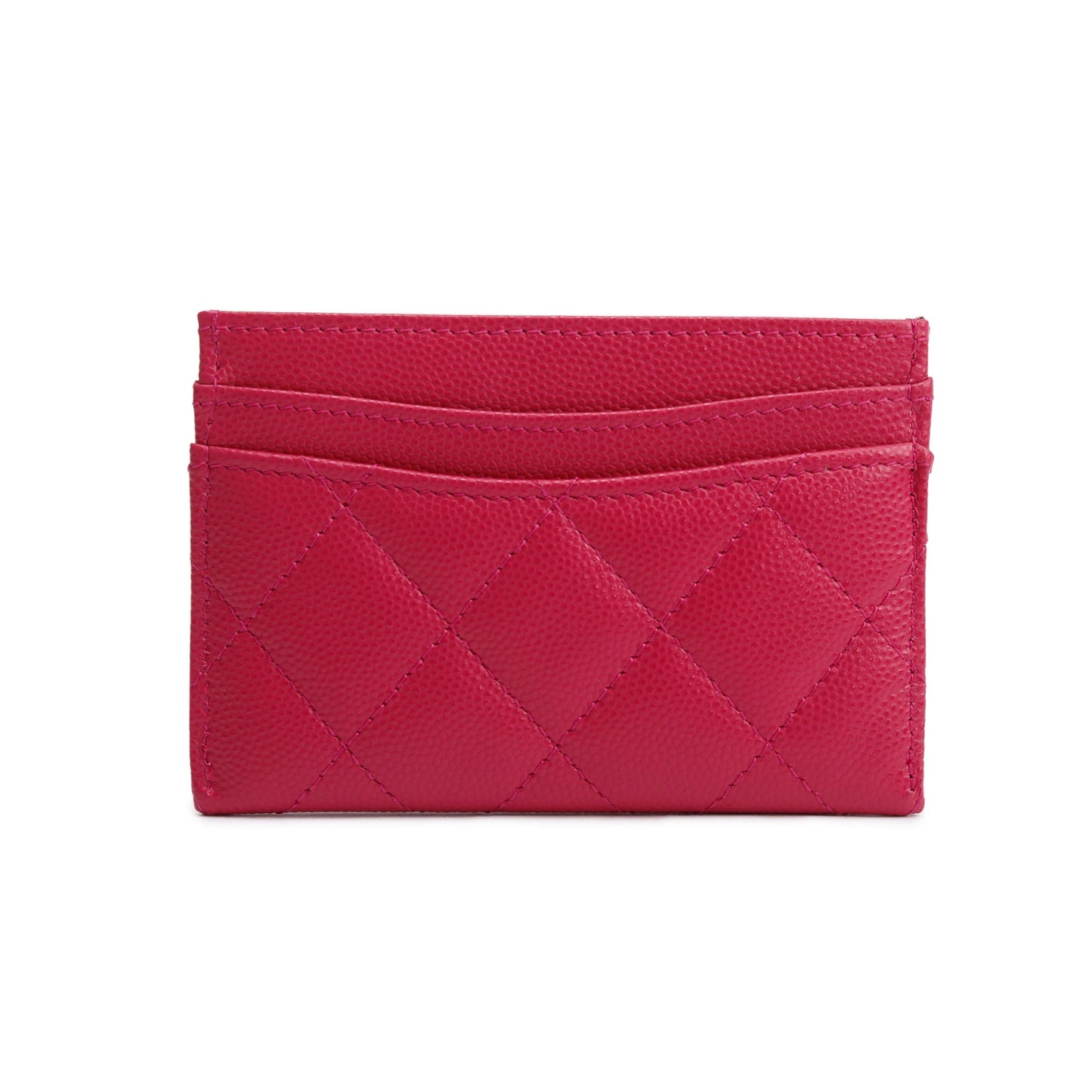 Chanel 2022 Pink Caviar Leather Classic Card Holder