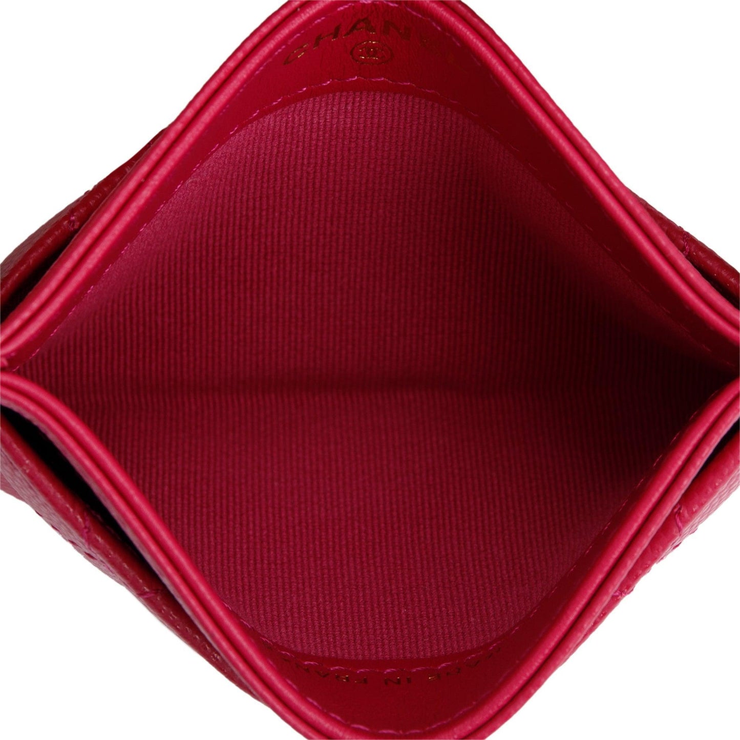 Chanel 2022 Pink Caviar Leather Classic Card Holder