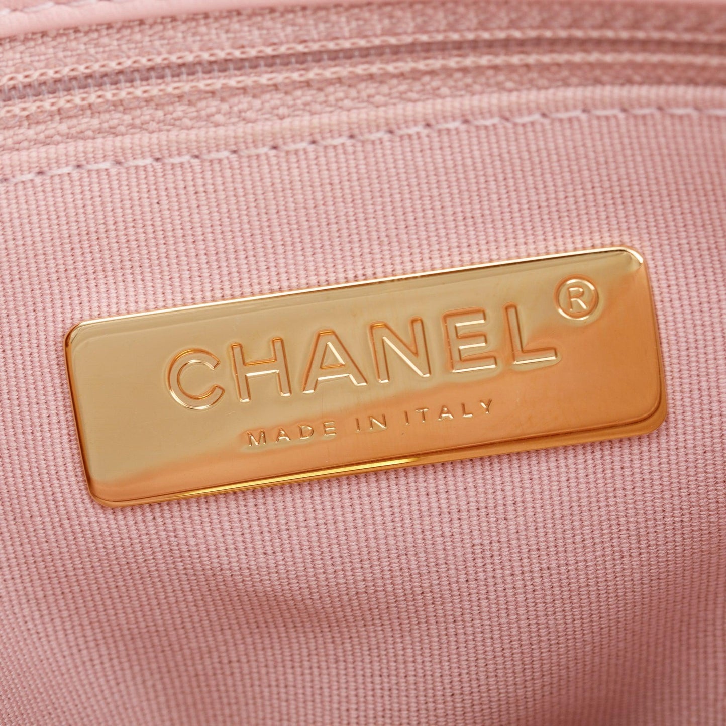 Chanel 2022 Pink Lambskin Leather Medium 19 Flap Bag