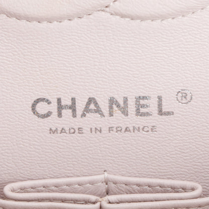 Chanel 2022 Pink Quilted Lambskin Leather Classic Medium Double Flap Bag