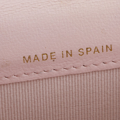 Chanel 2022 Pink Quilted Leather 19 Flap Card Holder
