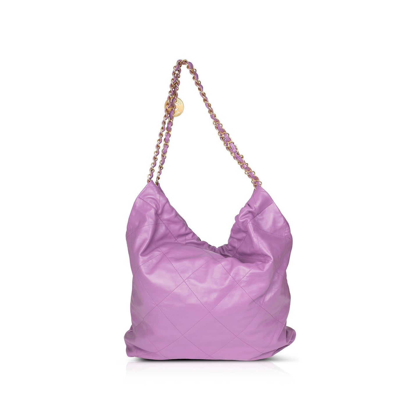 Chanel 2022 Shiny Calfskin 22 Hobo