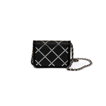 Chanel 2022 Strass Card Holder on Chain