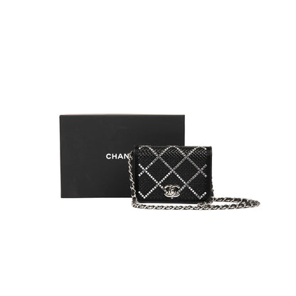 Chanel 2022 Strass Card Holder on Chain