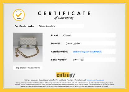 Chanel 2022 White Quilted Caviar Leather Pick Me Up Belt Bag