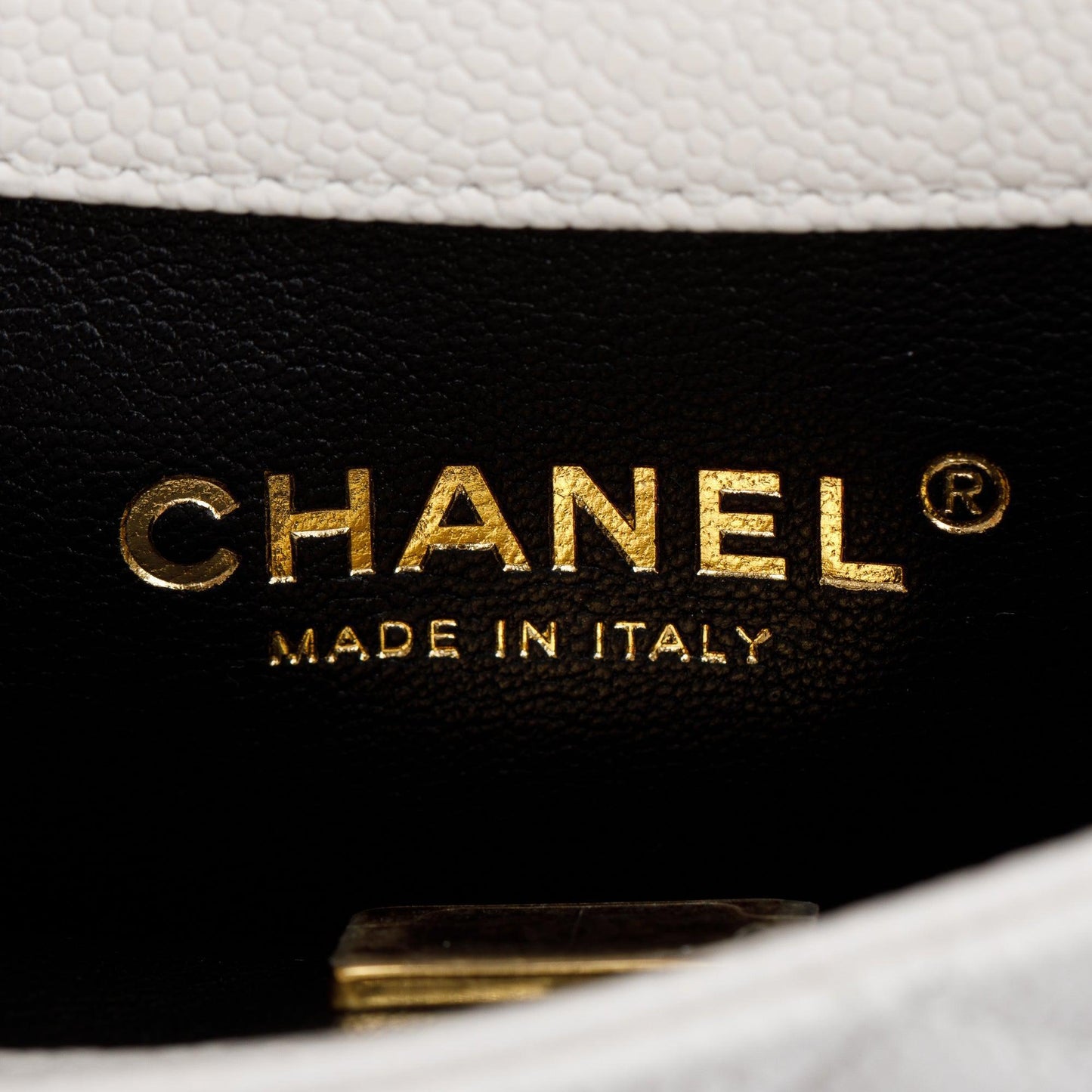 Chanel 2022 White Quilted Caviar Leather Pick Me Up Belt Bag