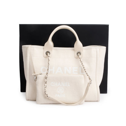 Chanel 2023 Beige Canvas Small Deauville Tote