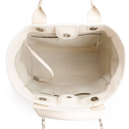 Chanel 2023 Beige Canvas Small Deauville Tote