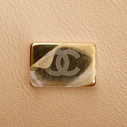 Chanel 2023 Beige Caviar Classic Jumbo Double Flap Bag