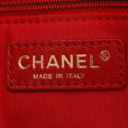 Chanel 2023 Black Patent Leather Maxi Bowling Bag