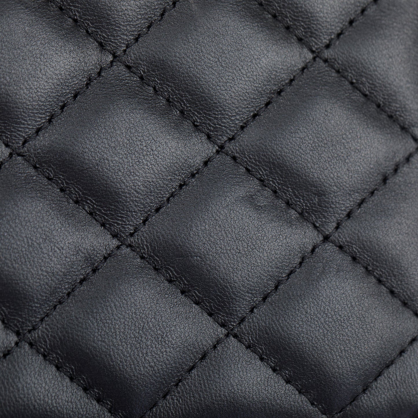 Chanel 2023 Black Quilted Calfskin Leather Candy CC Chain Phone Holder