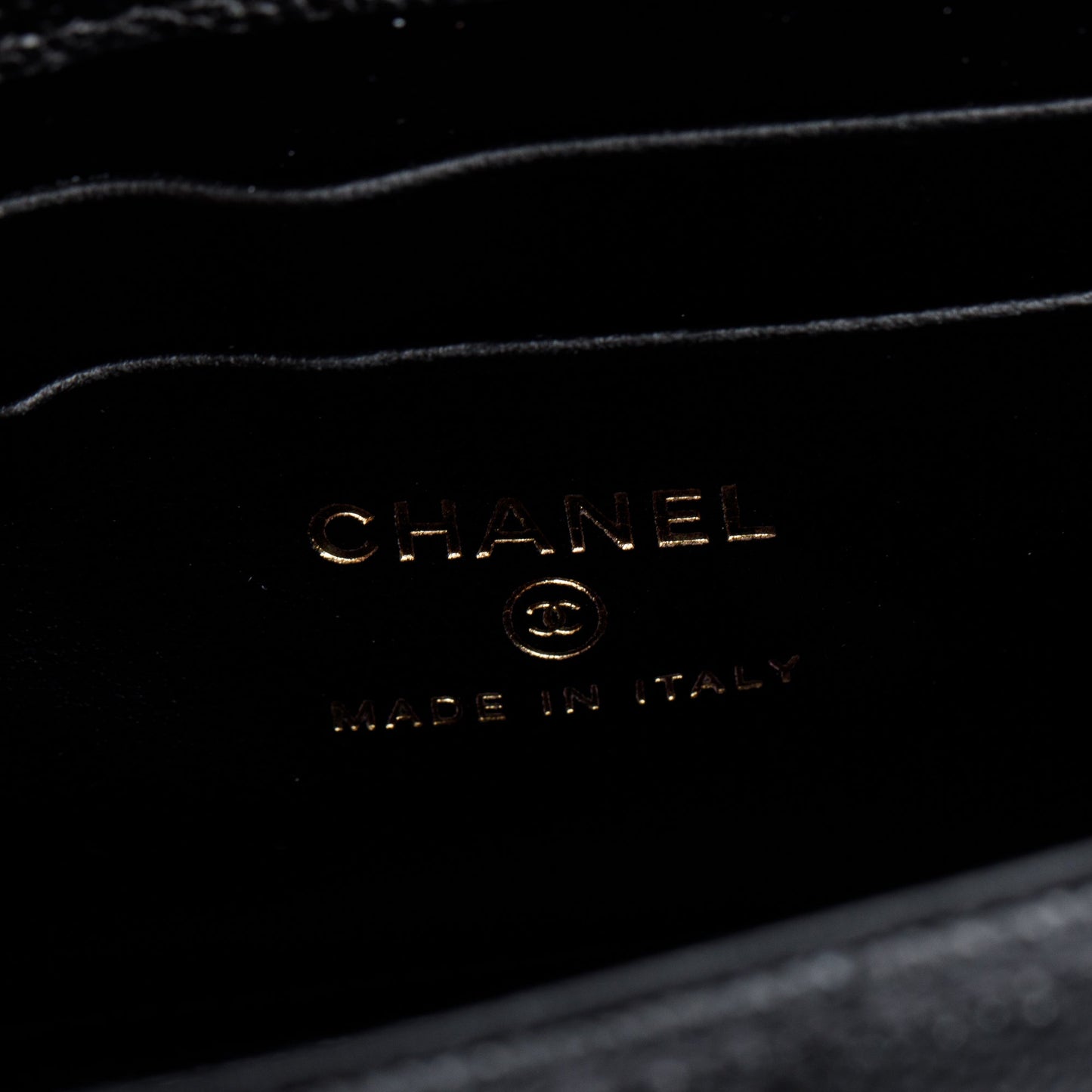 Chanel 2023 Black Quilted Caviar Leather Chain Top Handle on Chain