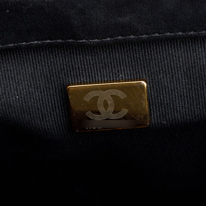 Chanel 2023 Black Quilted Lambskin Leather Medium Boy Bag