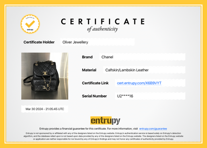 Chanel 2023 Black Quilted Small Duma Drawstring Backpack