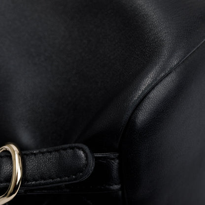 Chanel 2023 Black Quilted Small Duma Drawstring Backpack