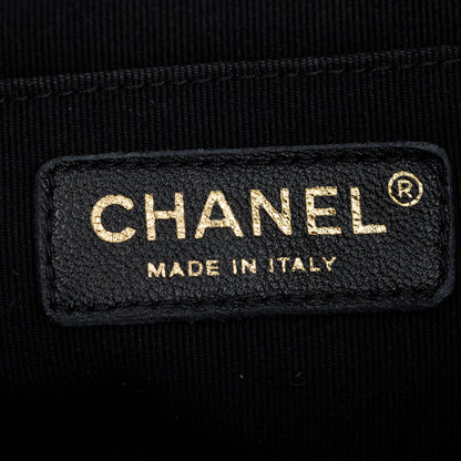 Chanel 2023 Black Quilted Small Duma Drawstring Backpack