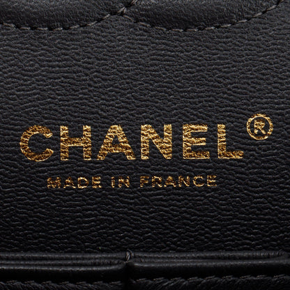 Chanel 2023 Grey Caviar Small Classic Double Flap Bag