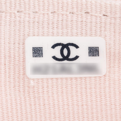 Chanel 2023 Pink Caviar Leather Strass CC Flap Wallet