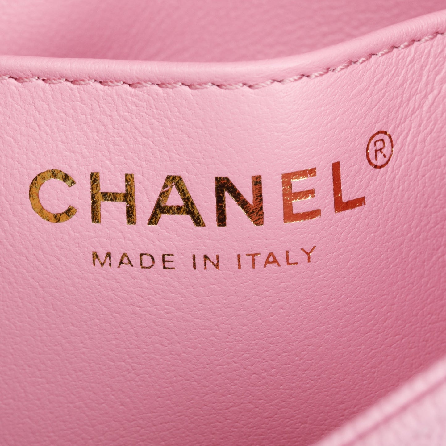 Chanel 2023 Pink Quilted Caviar Leather Sweetheart Crush Classic Rectangular Mini Flap Bag