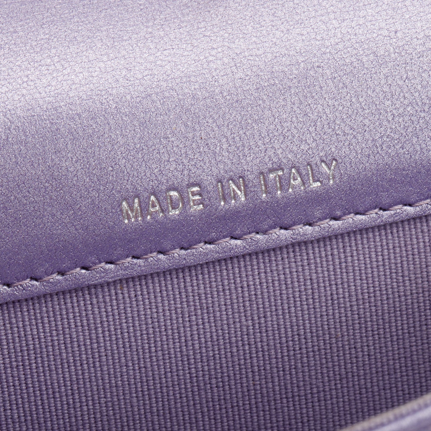 Chanel 2023 Purple Iridescent Lambskin Leather Classic Flap Card Holder