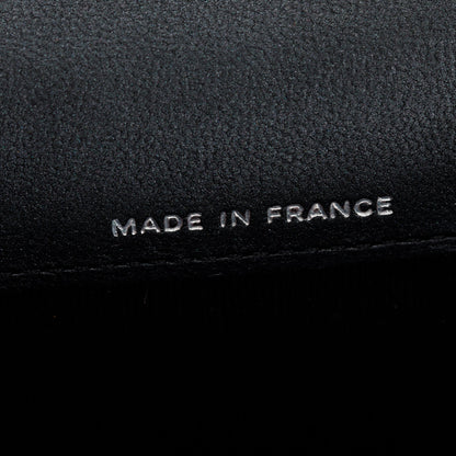 Chanel 2023 So Black Lambskin Leather Classic Flap Card Holder