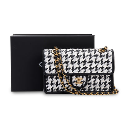 Chanel 2023 Viscose Woven Medium Flap Bag