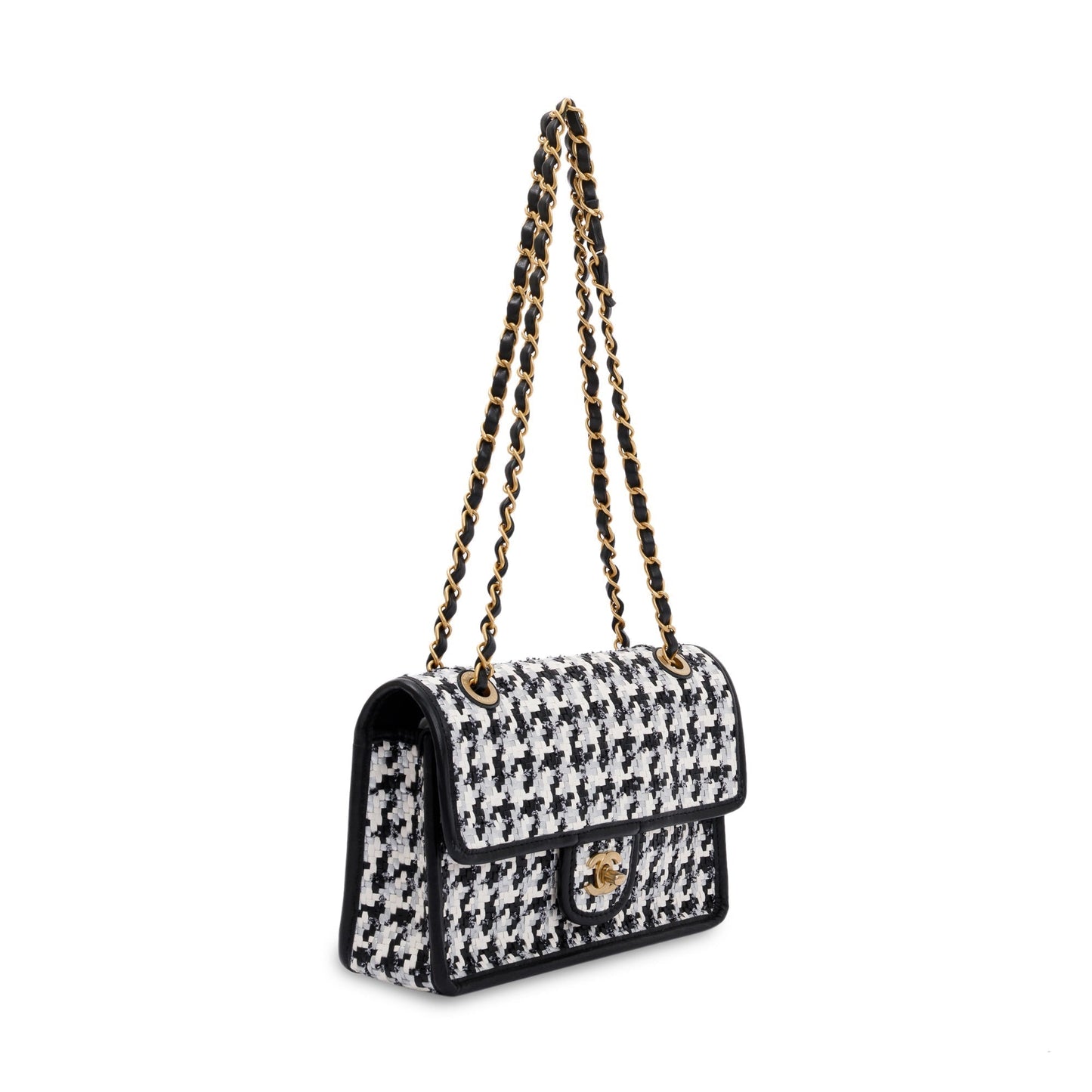 Chanel 2023 Viscose Woven Medium Flap Bag