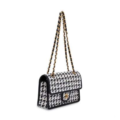 Chanel 2023 Viscose Woven Medium Flap Bag