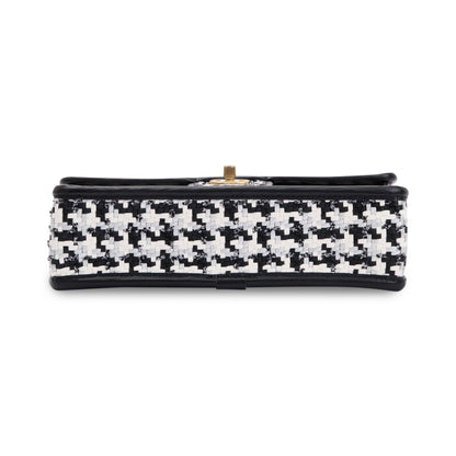 Chanel 2023 Viscose Woven Medium Flap Bag