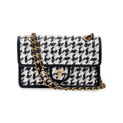 Chanel 2023 Viscose Woven Medium Flap Bag
