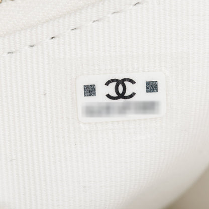 Chanel 2023 White Calfskin Leather Small 19 Hobo