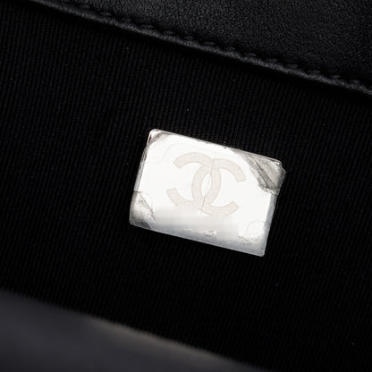 Chanel 2024 Black Lambskin Medium Boy Bag