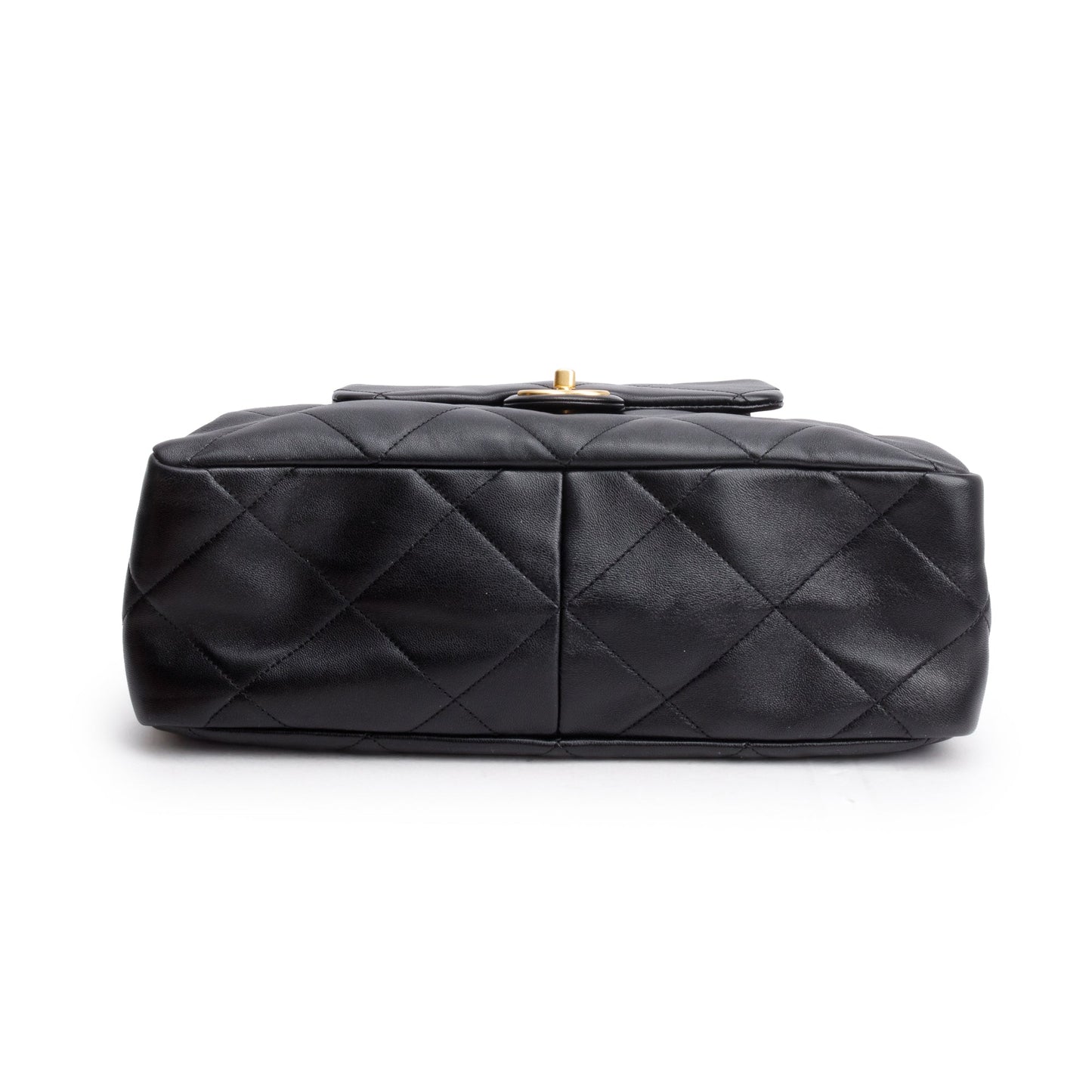 Chanel 2024 Black Quilted Calfskin Leather Shopping Bag Tote