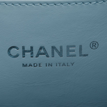 Chanel 2024 Blue Quilted Caviar Leather Mini Backpack